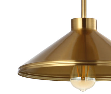 Cisco 11.75" Iron Modern Farmhouse LED Semi Flush Mount - JONATHAN Y